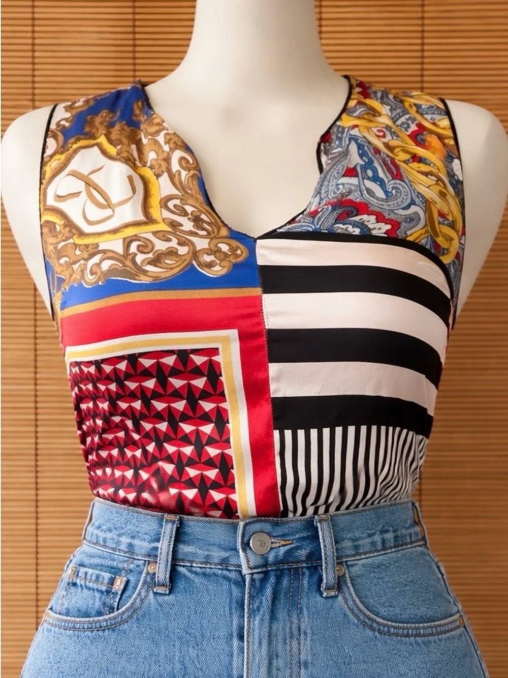 Vintage Juicy Couture Abstract Pattern Top